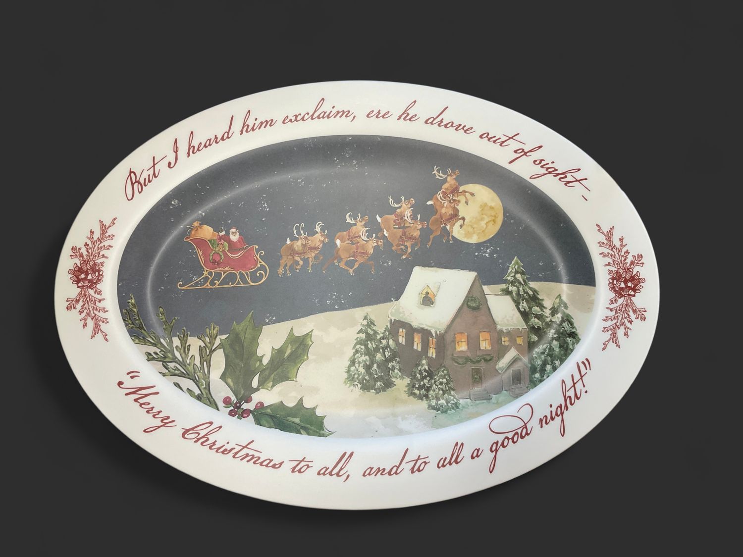 Night before Christmas Platter