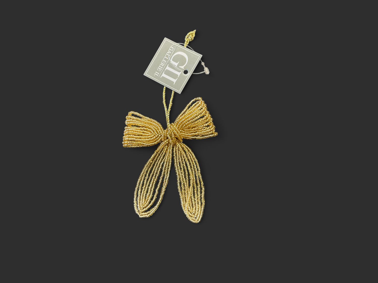 Beaded Gold Ornament
