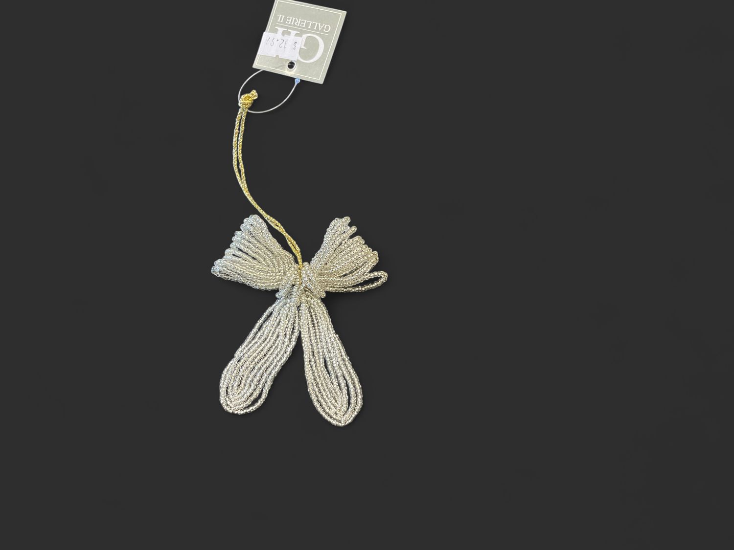 Silver Bead Ornament