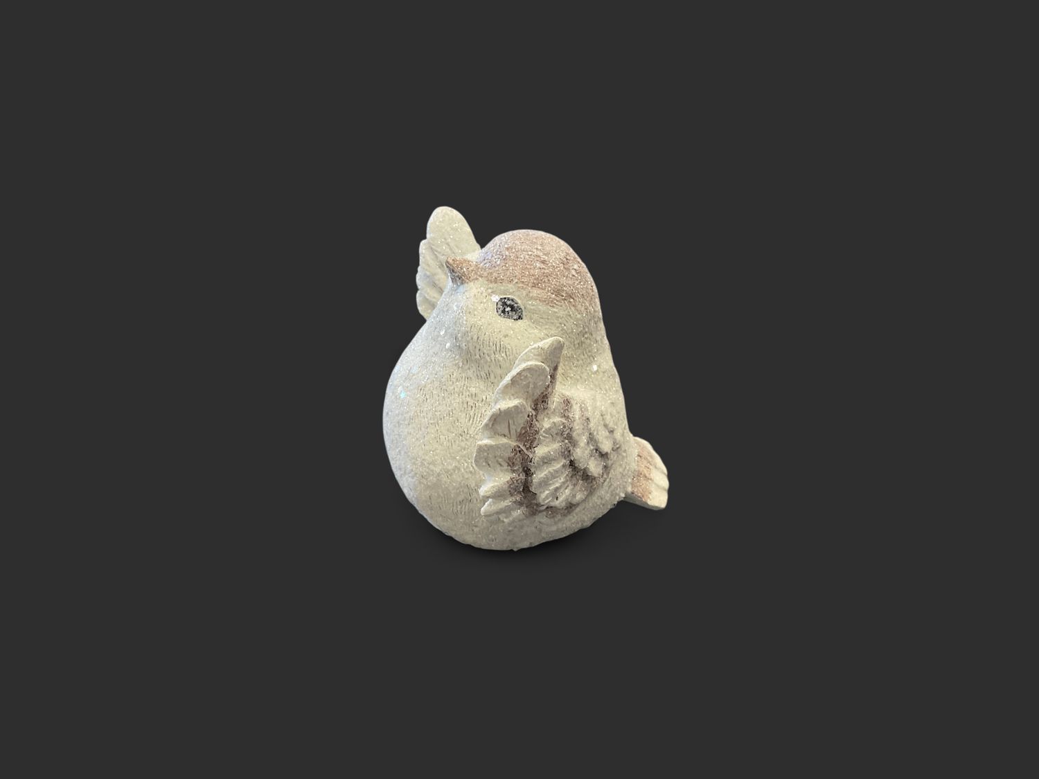 Sitting Bird Figureine