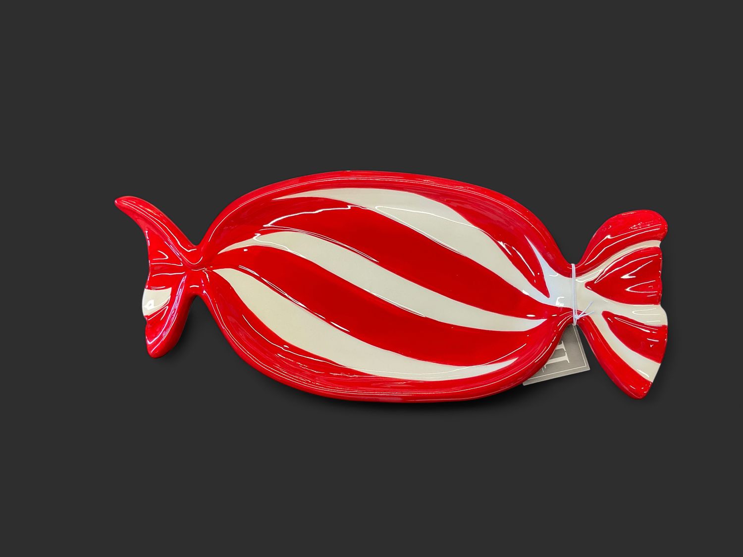 Large peppermint candy plate