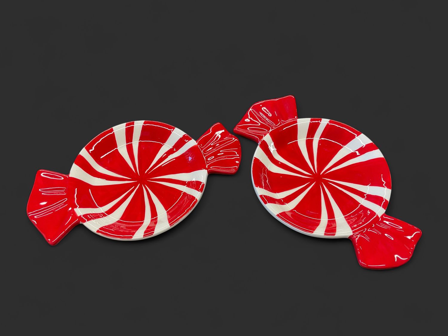 Small peppermint candy plates