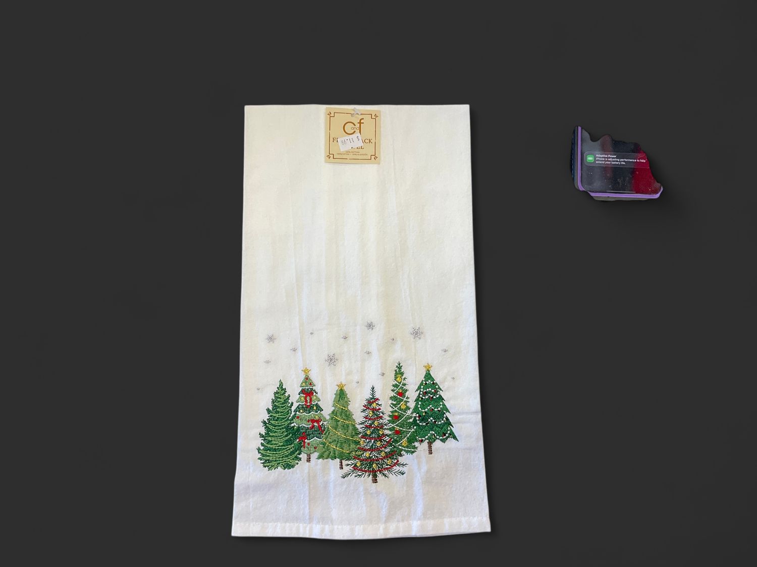 Christmas forest towel
