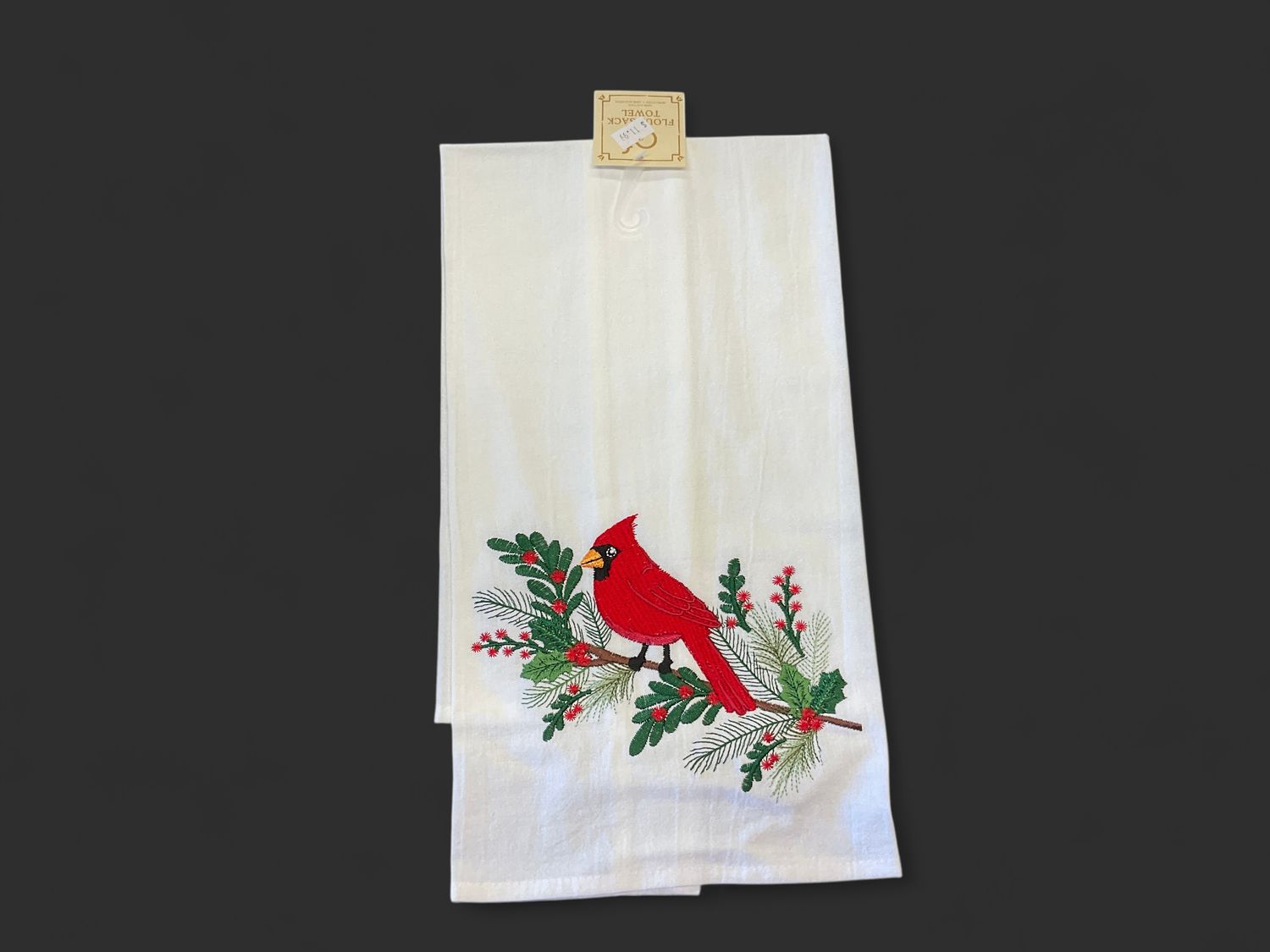 Cardinal Holly Kitchen Towel