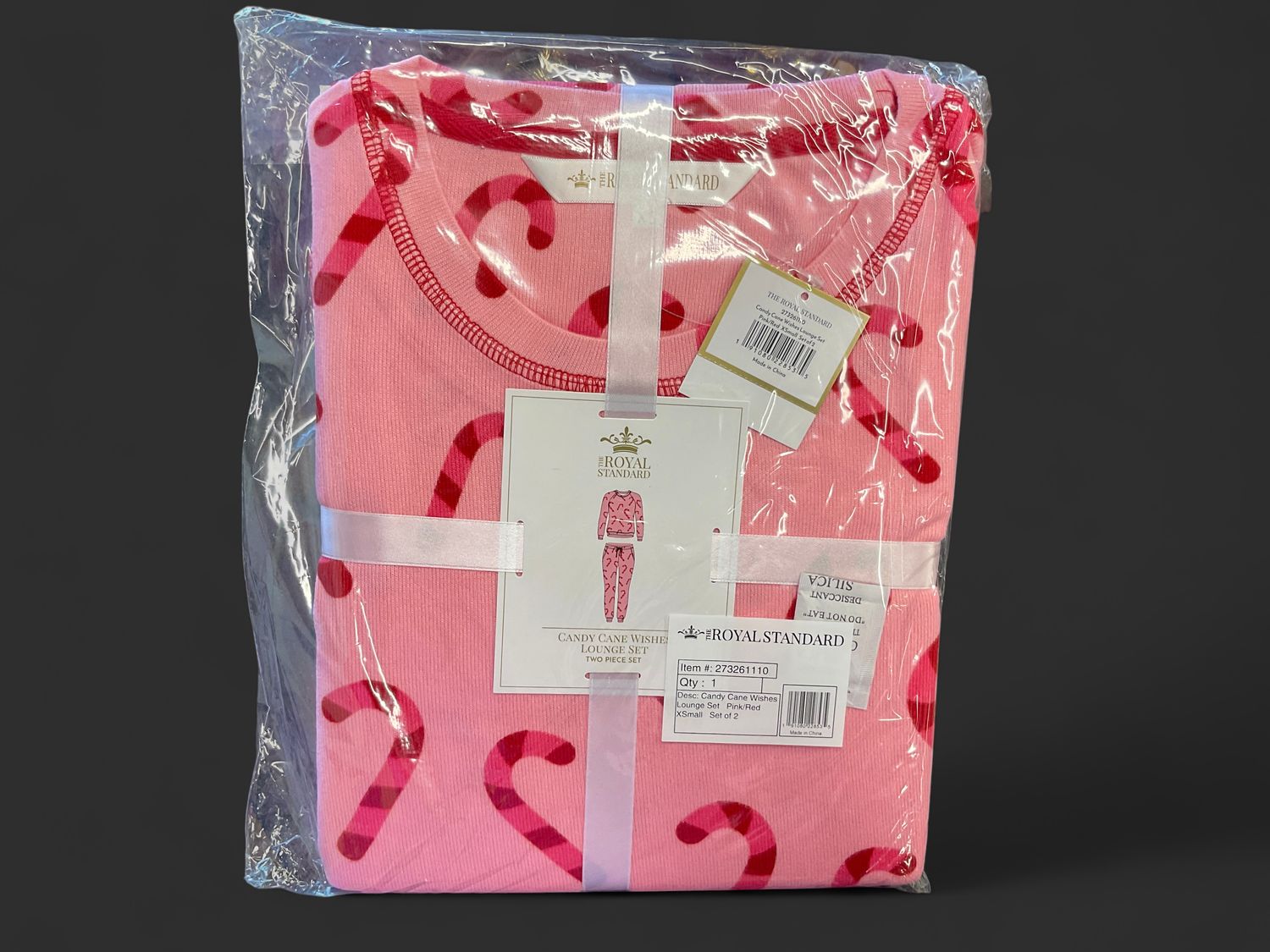 Candy Cane Wishes Lounge Set, Size: XS