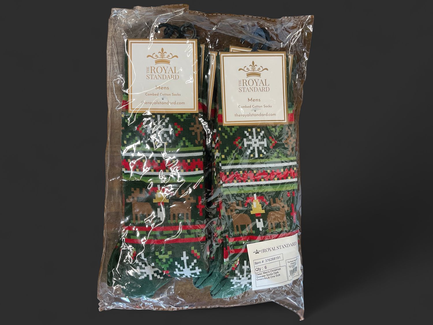 Men’s Christmas sweater socks