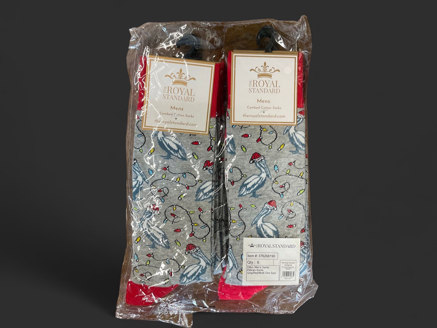Men’s Santa pelican socks