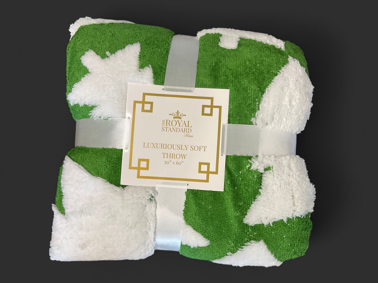 Jolly tree throw green/white