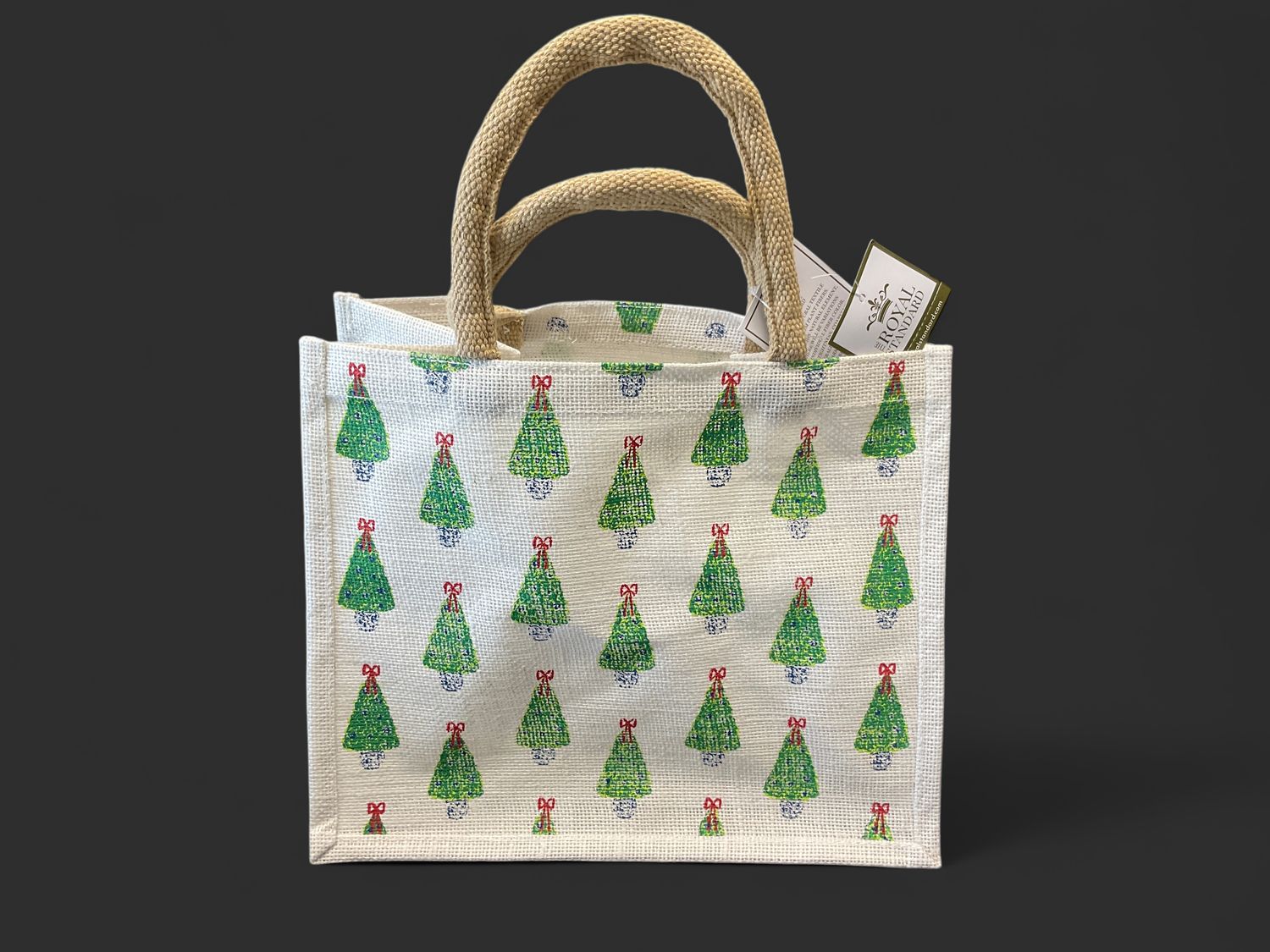 Grand Christmas tree gift tote 12 x 10 x 8