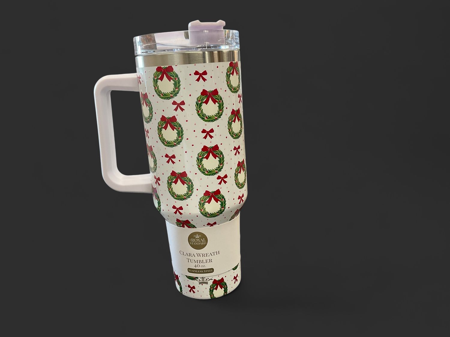 Clara Wreath tumbler 40oz