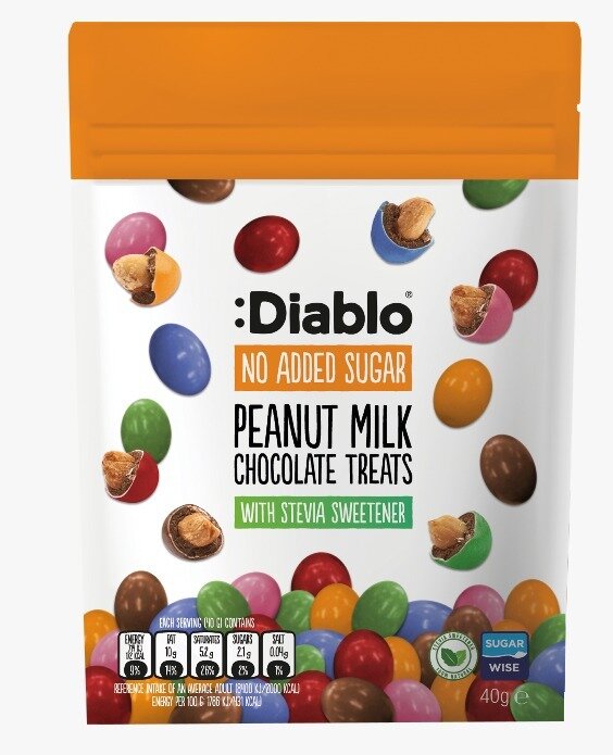 :Diablo No added Sugar Peanut Milk Chocolate treat 40G