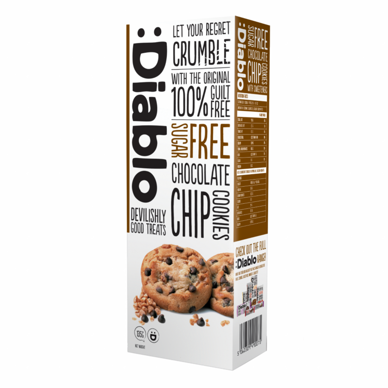 Diablo Chocolate Chip Cookies 130g