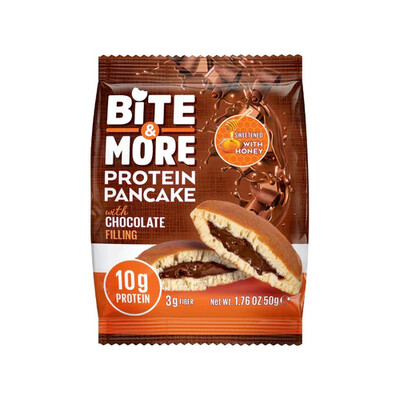 Bite &amp; More Protein Pancake Chocolate Cream Filling Sweetened With Honey