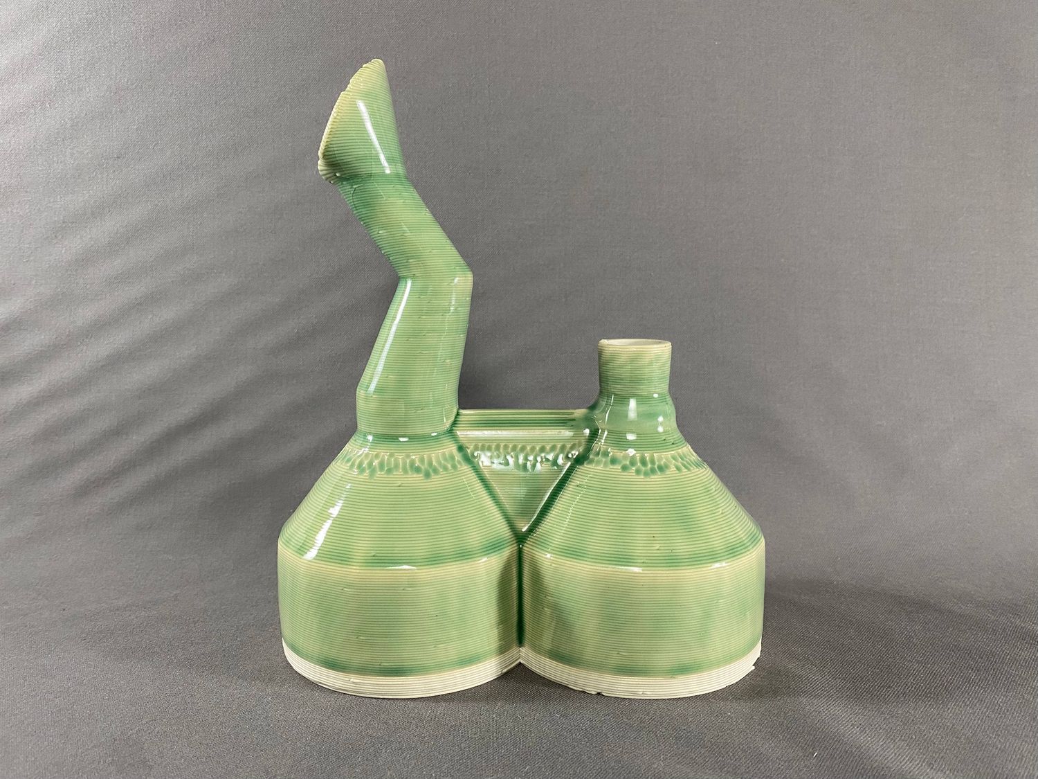 Flat Mouth PrintaBong Blue