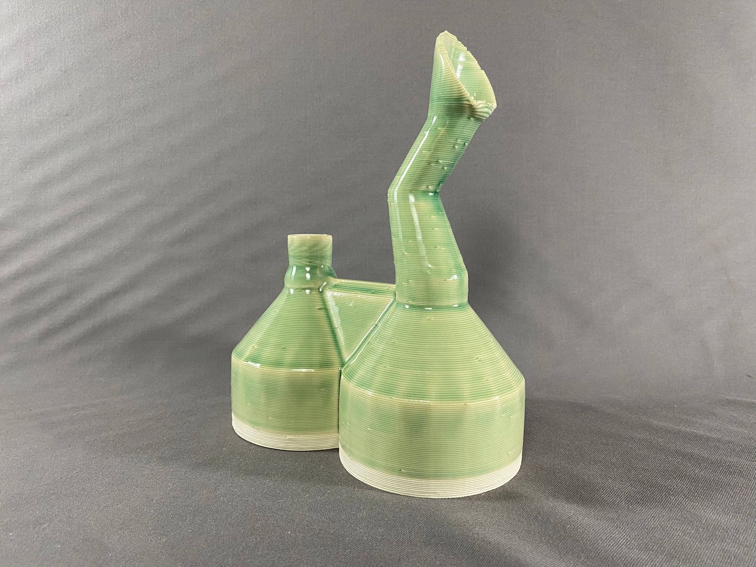 Flat Mouth PrintaBong Blue