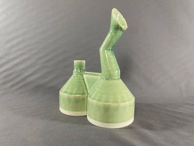 Flat Mouth PrintaBong Blue