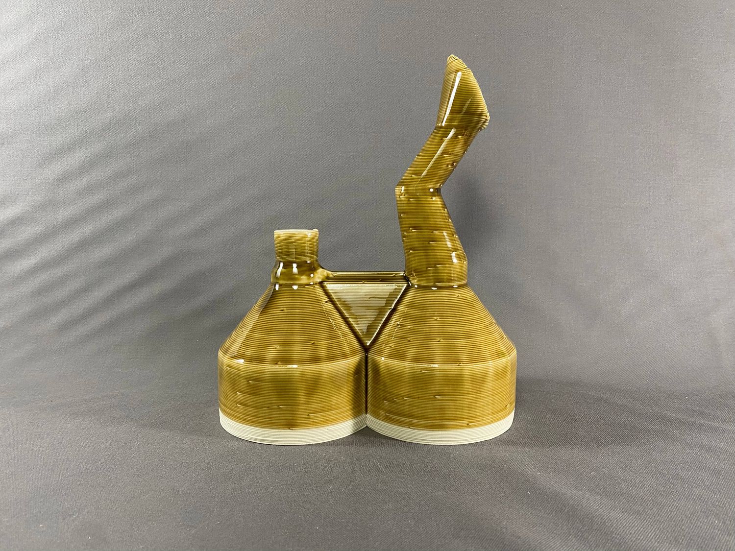 Flat Mouth PrintaBong Brown