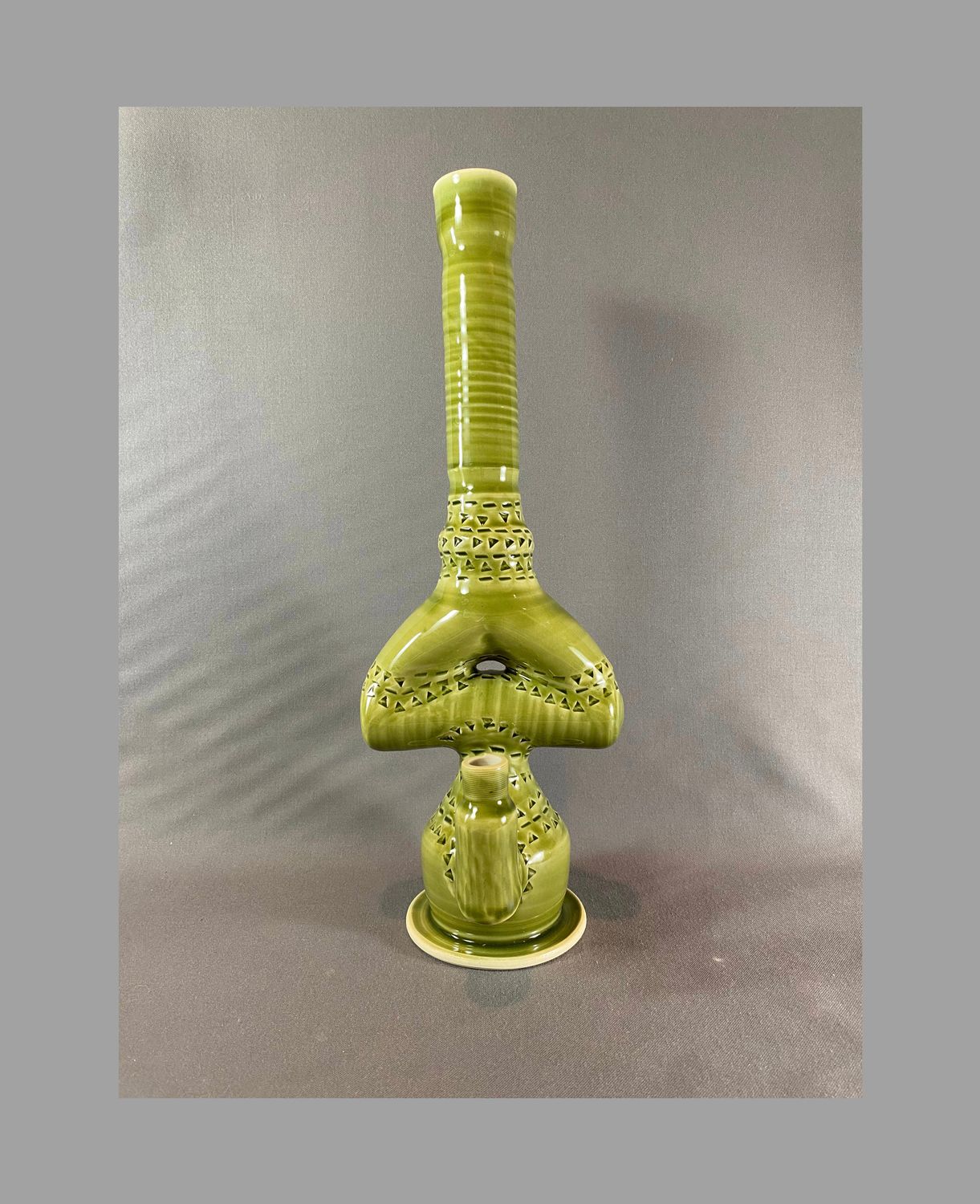 Rocket Ship Bong Green