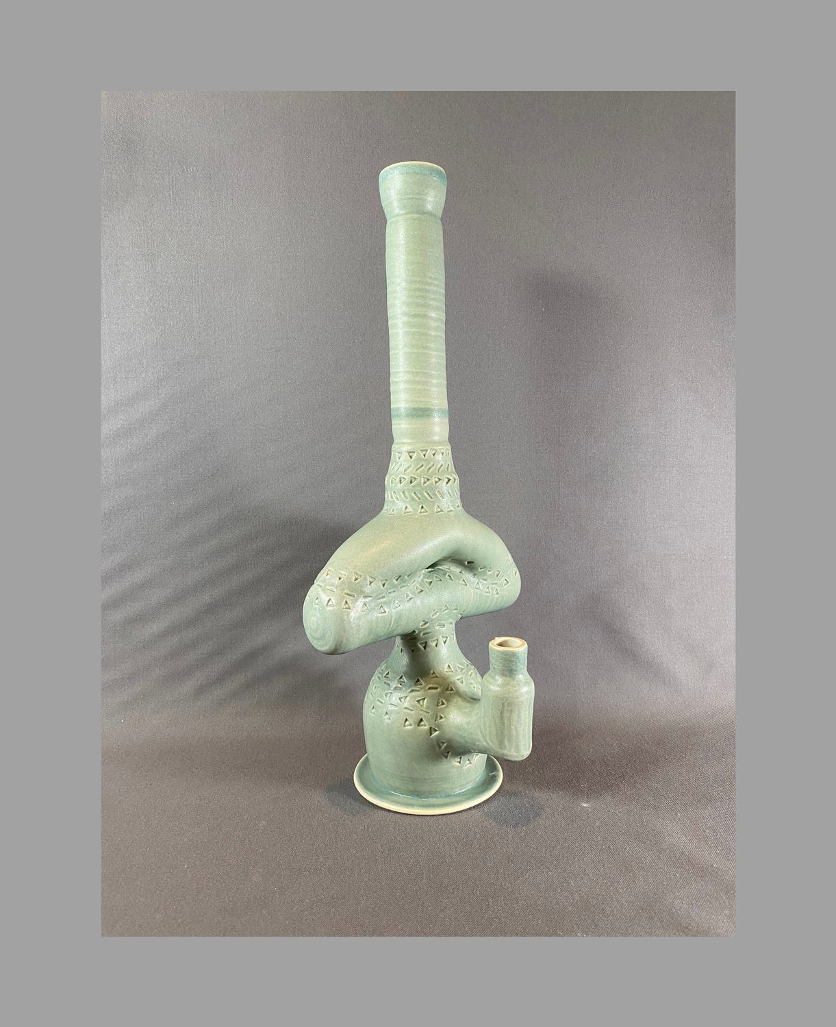 Rocket Ship Bong Matte Blue