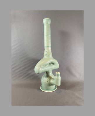 Rocket Ship Bong Matte Blue