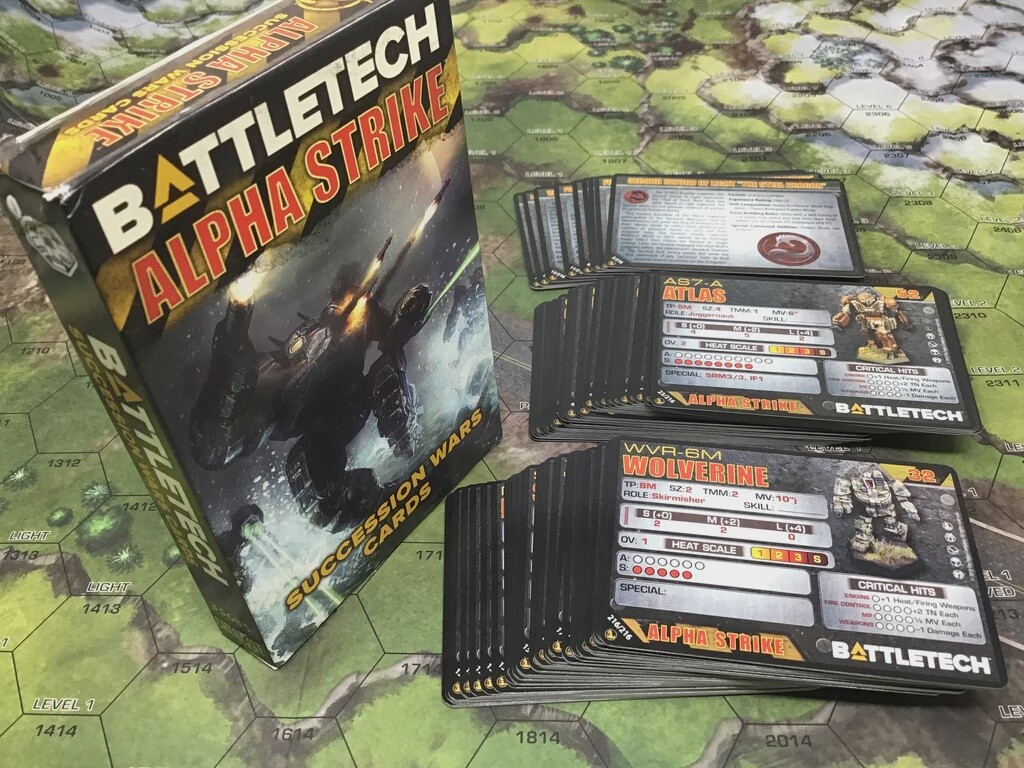 Battletech Alpha Strike Succession Wars Cards