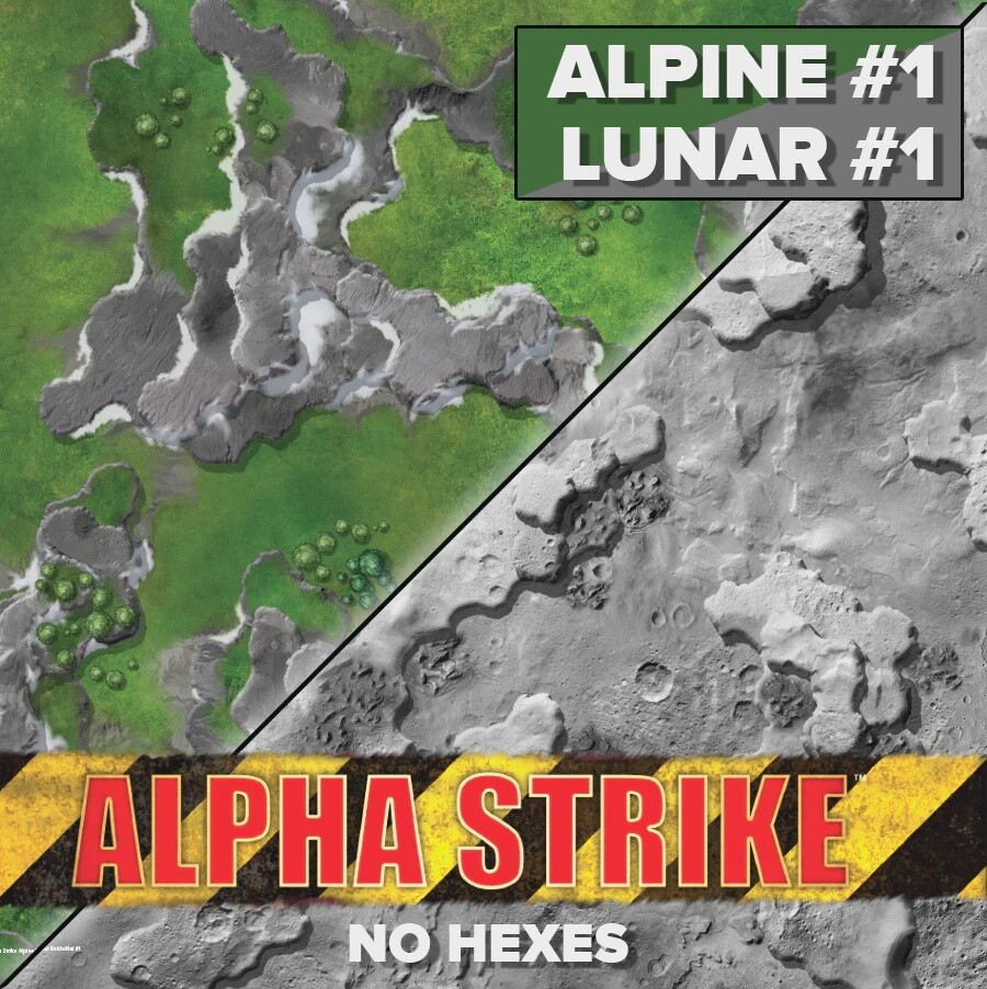Alpha Strike Hexless Battlemat (Alpine #1/Lunar #1)