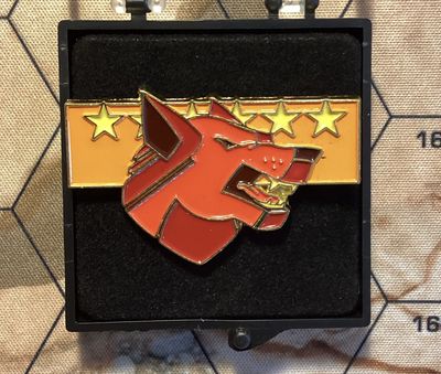 Battletech Clan Wolf Enamel Pin