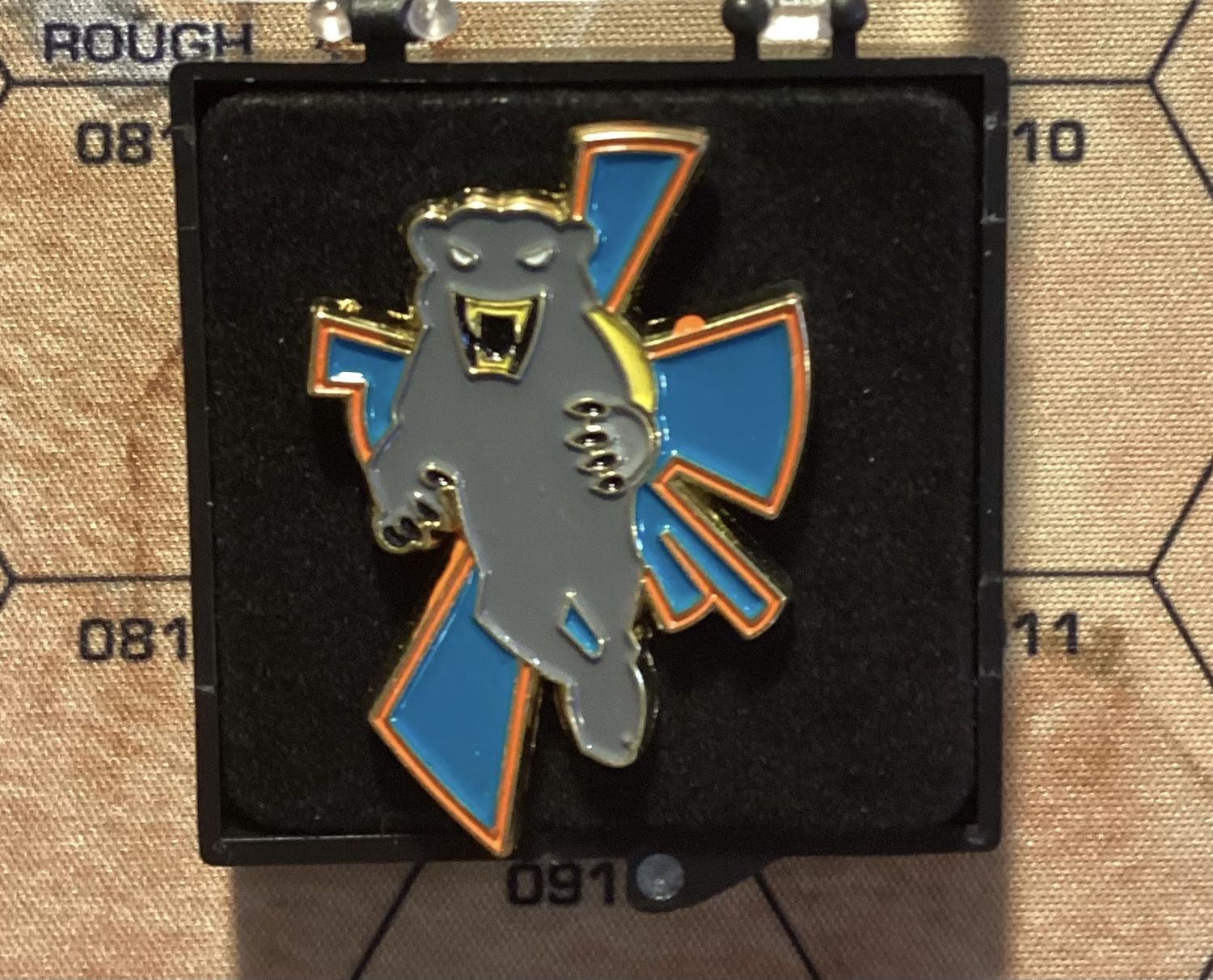 Battletech Clan Smoke Jaguar Enamel Pin