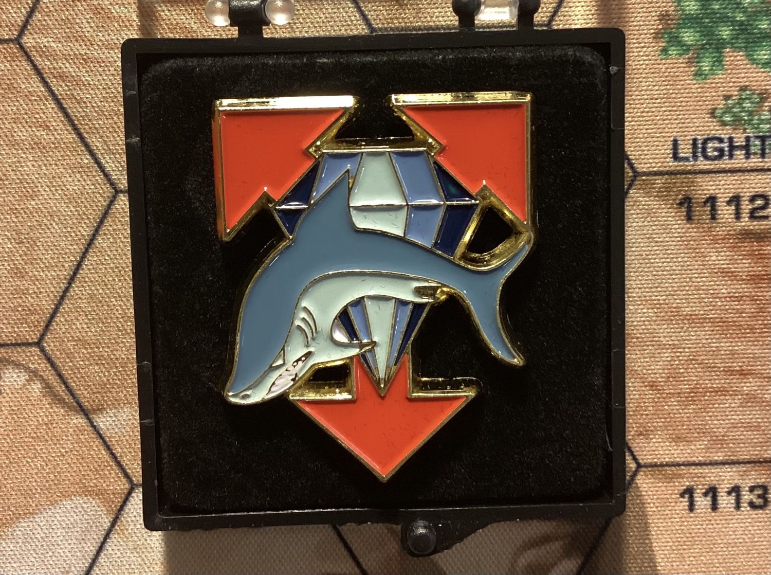 Battletech Clan Diamond Shark Enamel Pin