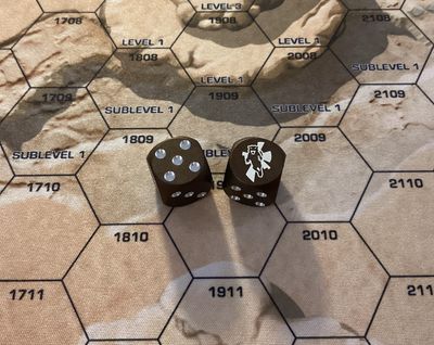 Dice pair Battletech Clan Smoke Jaguar