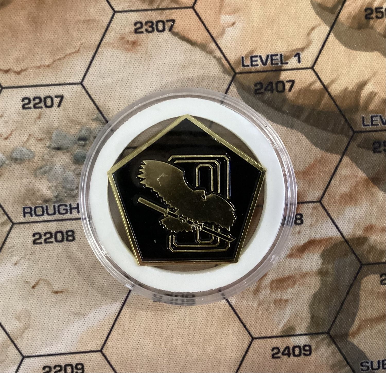 Battletech Clan Jade Falcon Challenge Coin