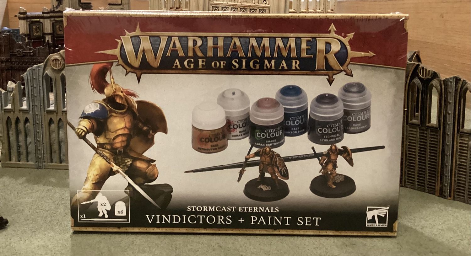 Warhammer Age Of Sigmar Stormcast Eternals Vindictors + Paint Set