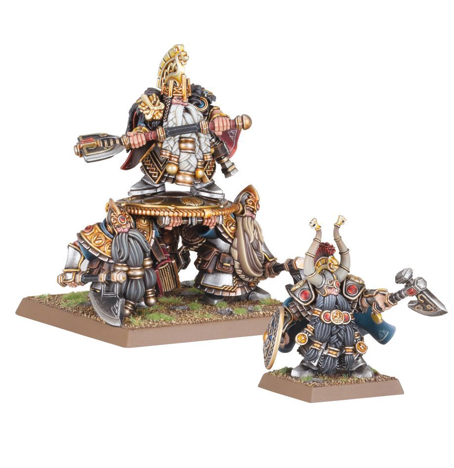 Warhammer The Old World Dwarfen Mountain Holds Dwarf Lords With Shieldbearers