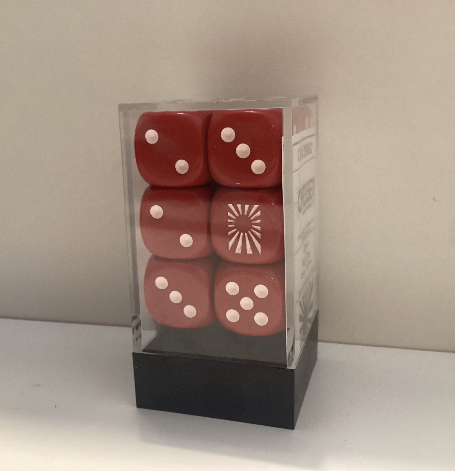 Chessex D6 Dice d6 mm Japan War Dice