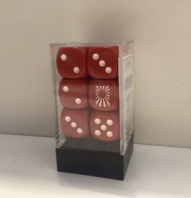 Chessex D6 Dice d6 mm Japan War Dice