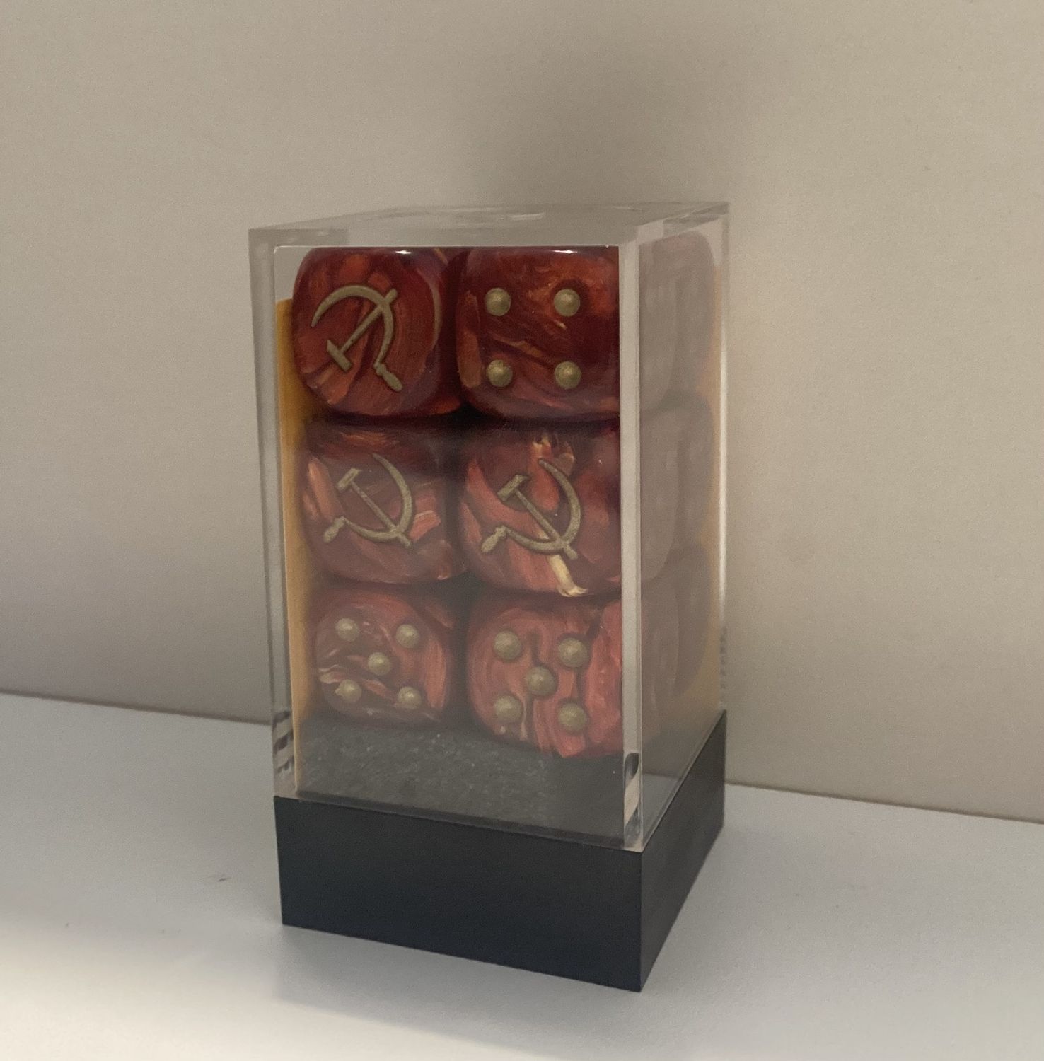 Chessex D6 Dice d6 mm Soviet Union War