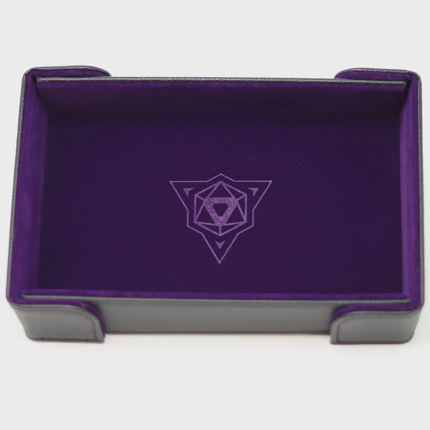 Table Armour Magnetic Rectangle Purple Velvet Dice Tray
