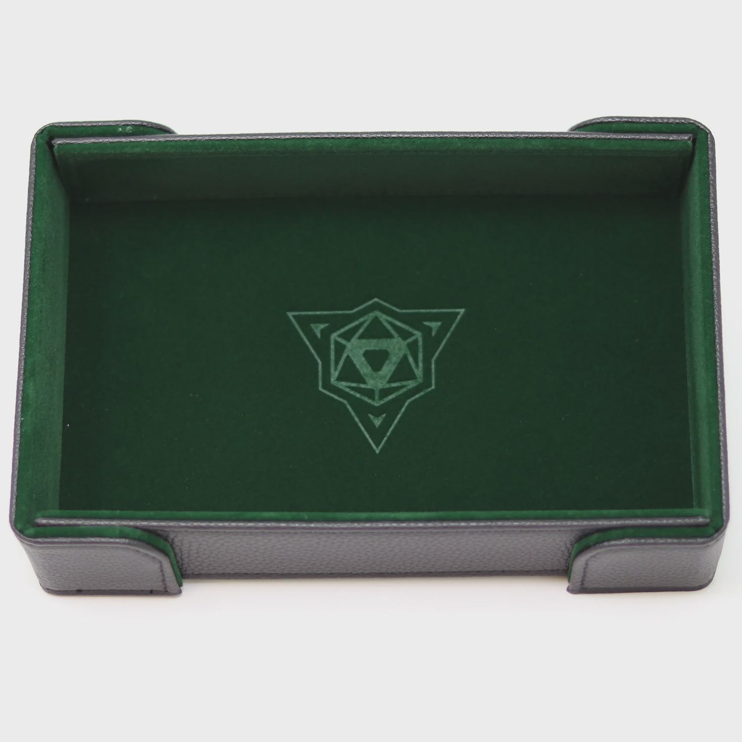 Table Armour Magnetic Rectangle Green Velvet Dice Tray