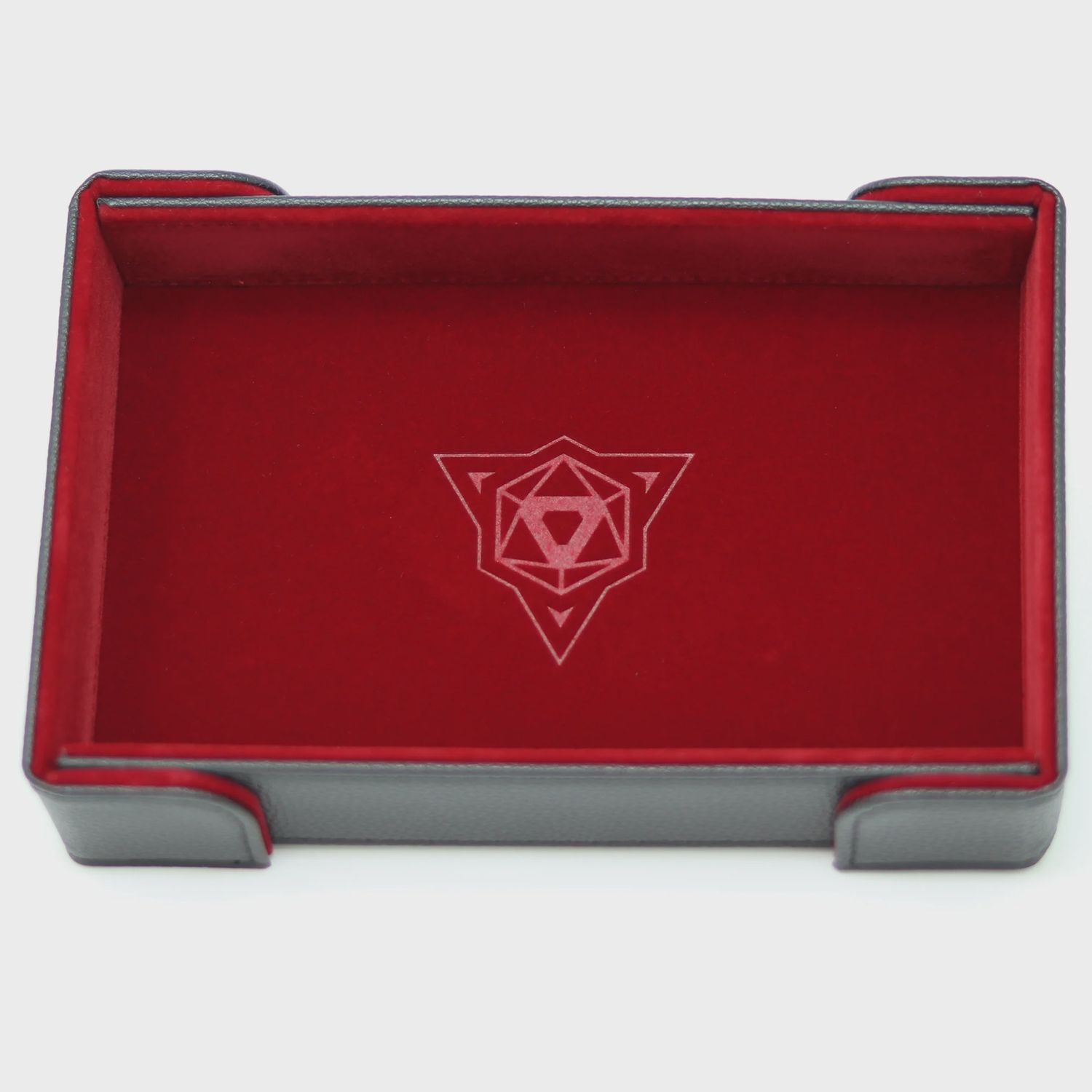 Table Armour Magnetic Rectangle Red Velvet Dice Tray