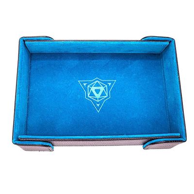 Table Armour Magnetic Rectangle Teal Velvet Dice Tray