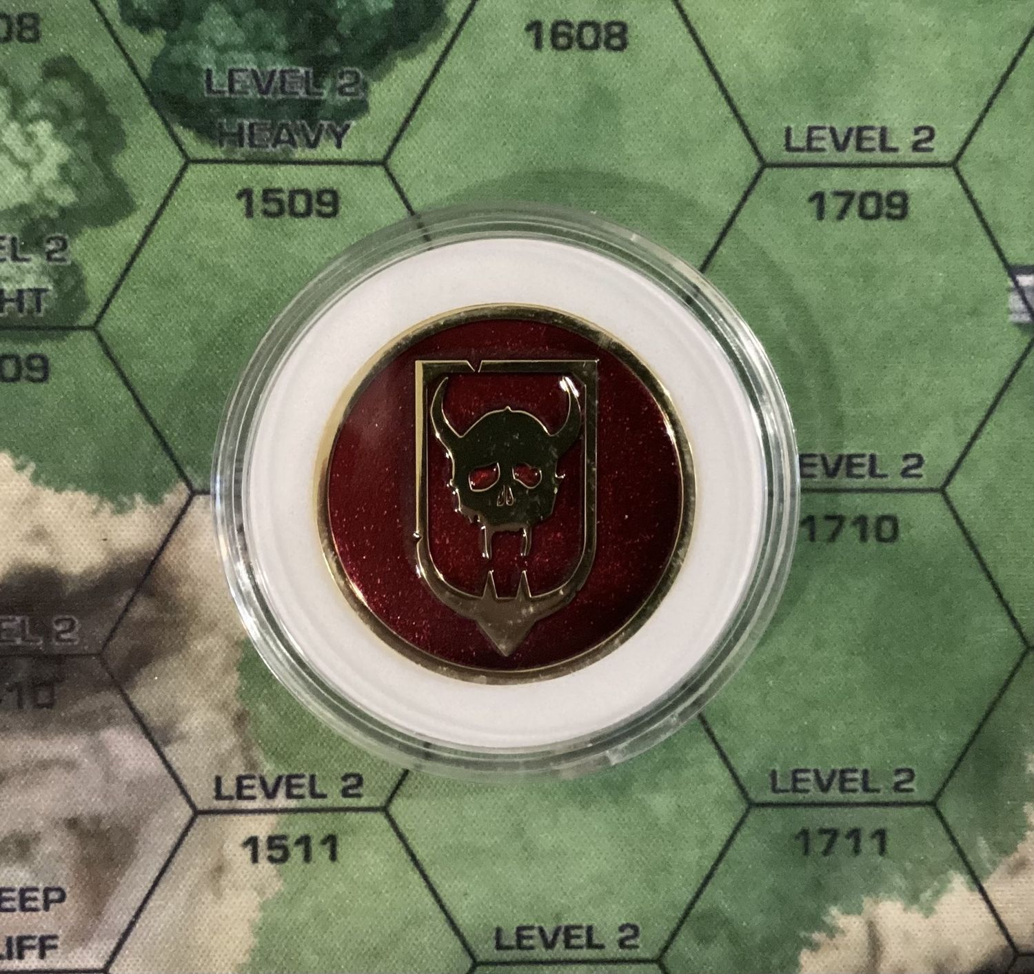Hansen&#39;s Roughriders Double-sided Challenge Coin