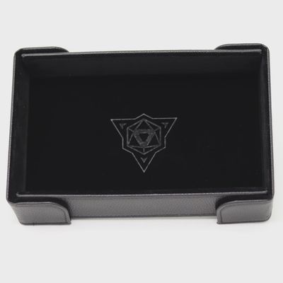 Table Armour Magnetic Rectangle Black Velvet Dice Tray