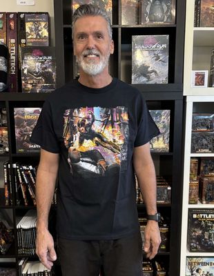Shadowrun T-shirt Size L, Medium