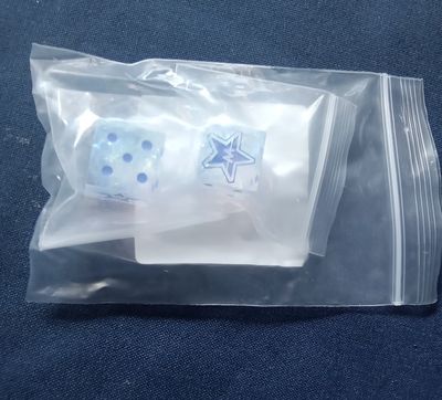 Laser Etched Waco Rangers Dice Pair