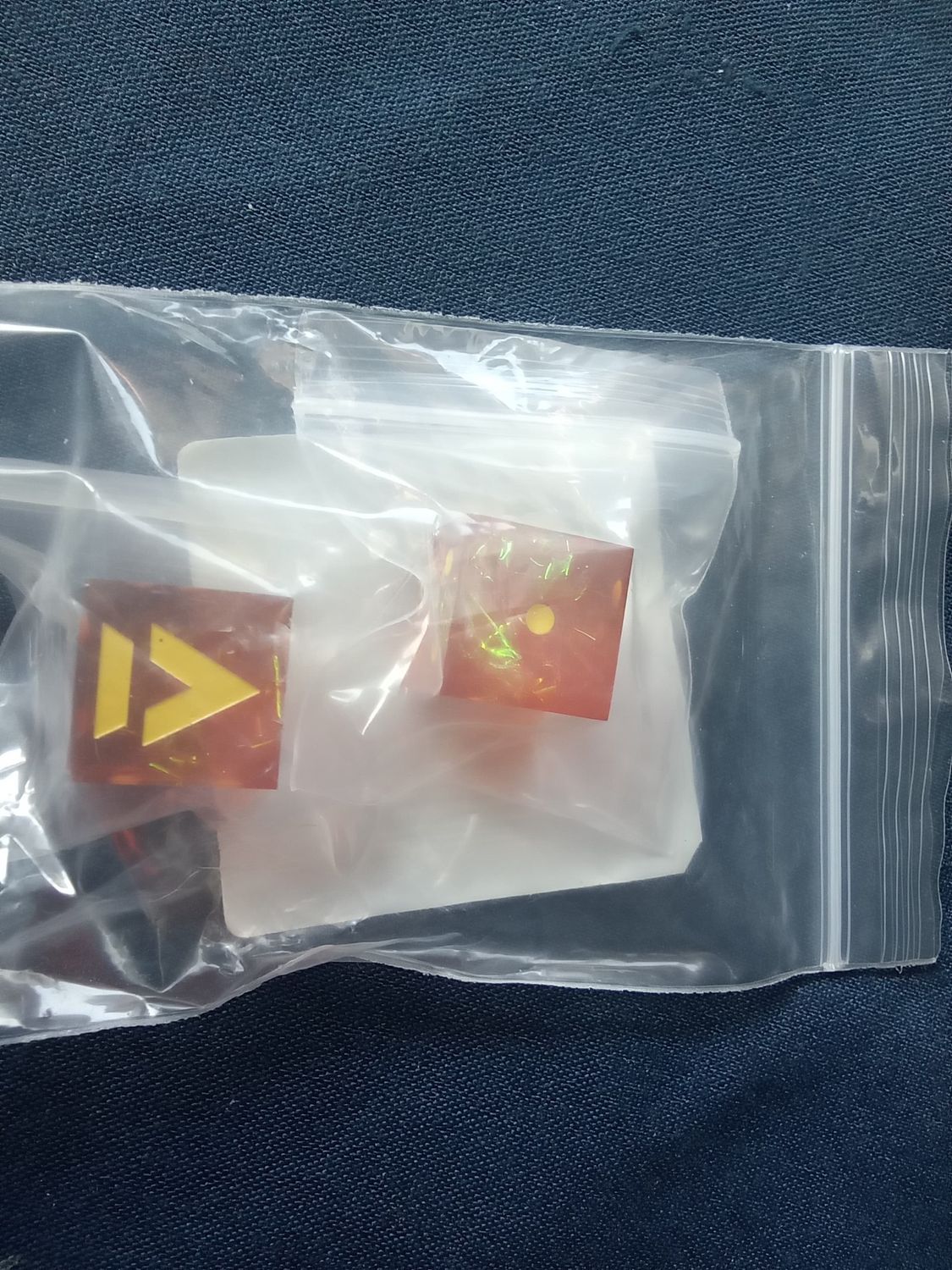 Battletech Logo (Red/Gold) Laser Etched Dice Pair