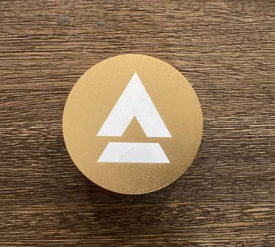 Battletech Logo Gold Dice Puck