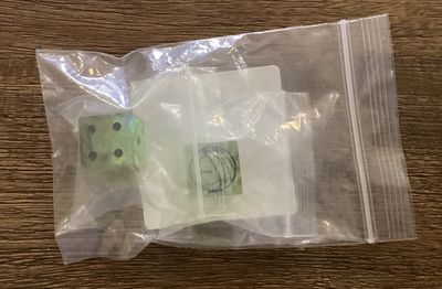 Laser Etched Oberon Confederation  Dice Pair