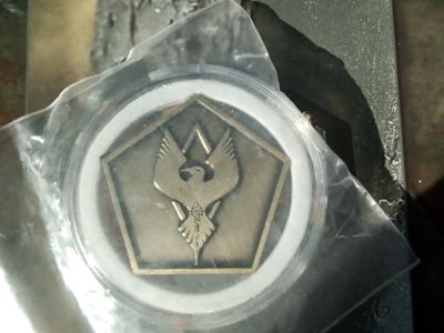Clan Snow Raven Double-sided Challenge Coin Original Brass Series