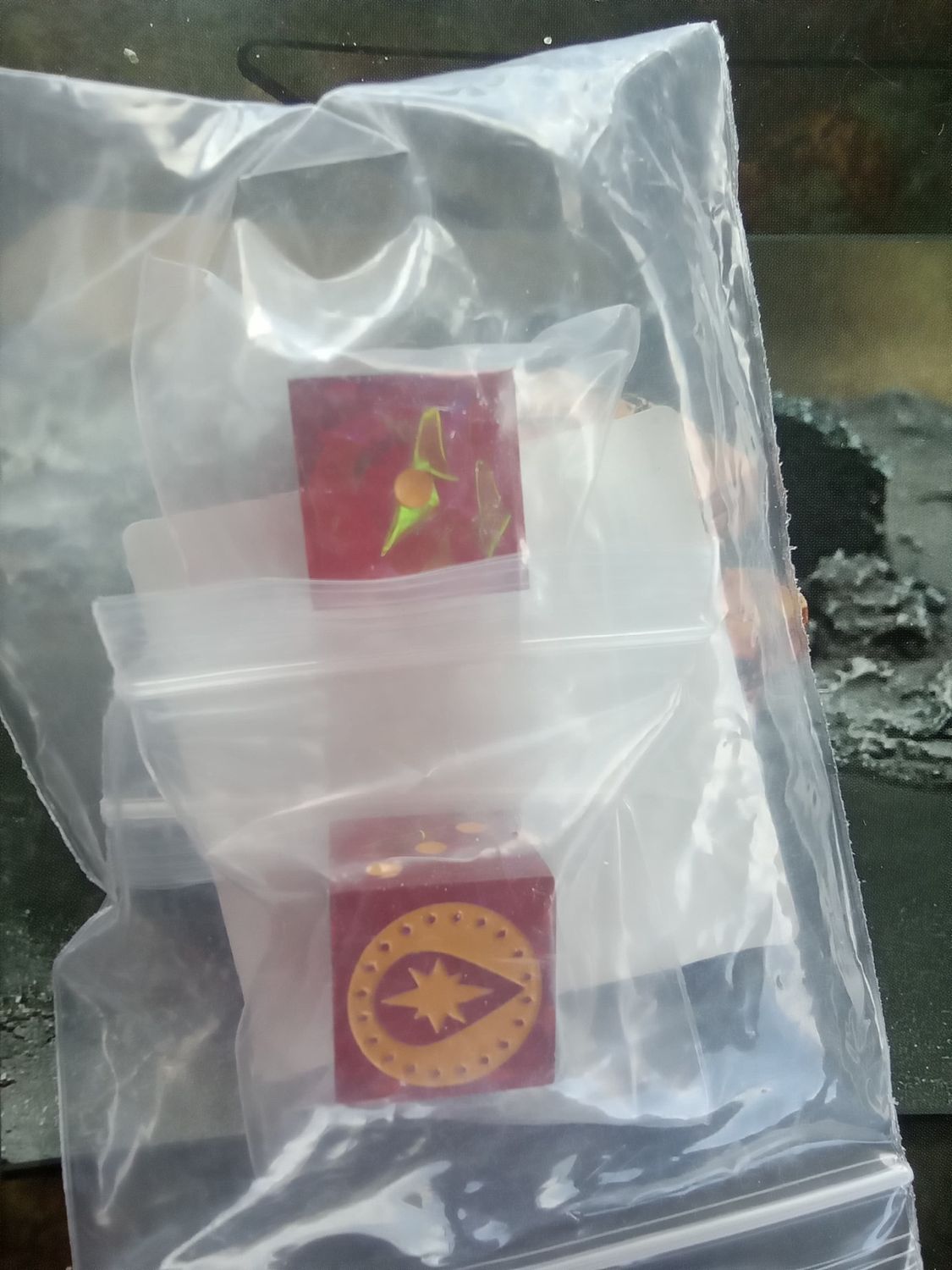 Laser Etched Clan Blood Spirit Dice Pair