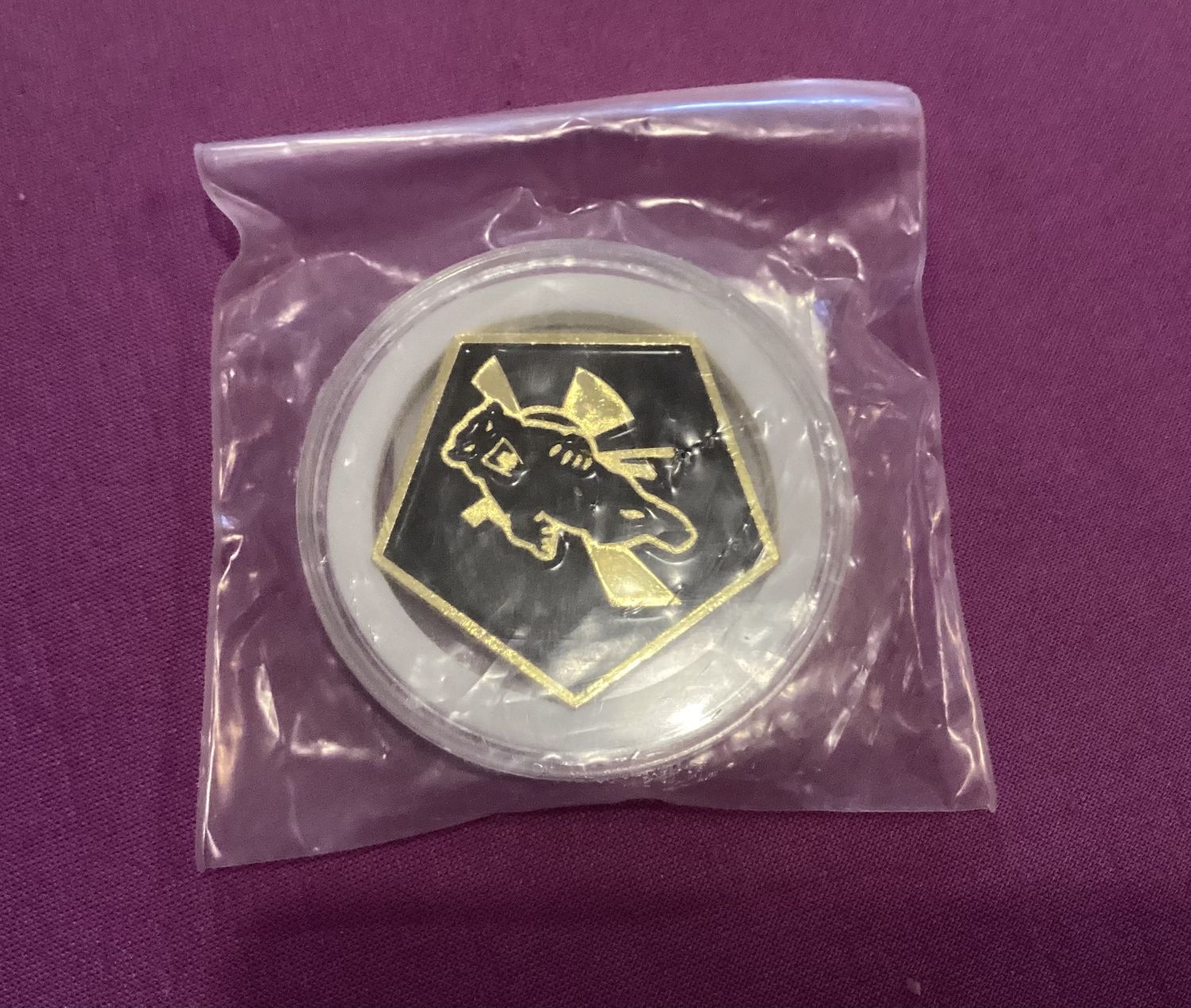 Battletech Clan Smoke Jaguar Challenge Double-sided Coin Black Series